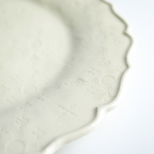 【Bordallo Pinheiro】 ポルトガル ボルダロピニェイロ クリスマスガーランド ディナープレート