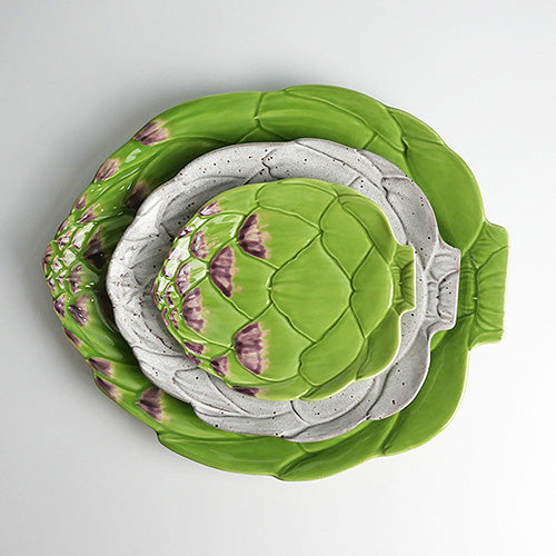 【Bordallo Pinheiro】 ポルトガル ボルダロピニェイロ アーティチョーク ブレッドプレート