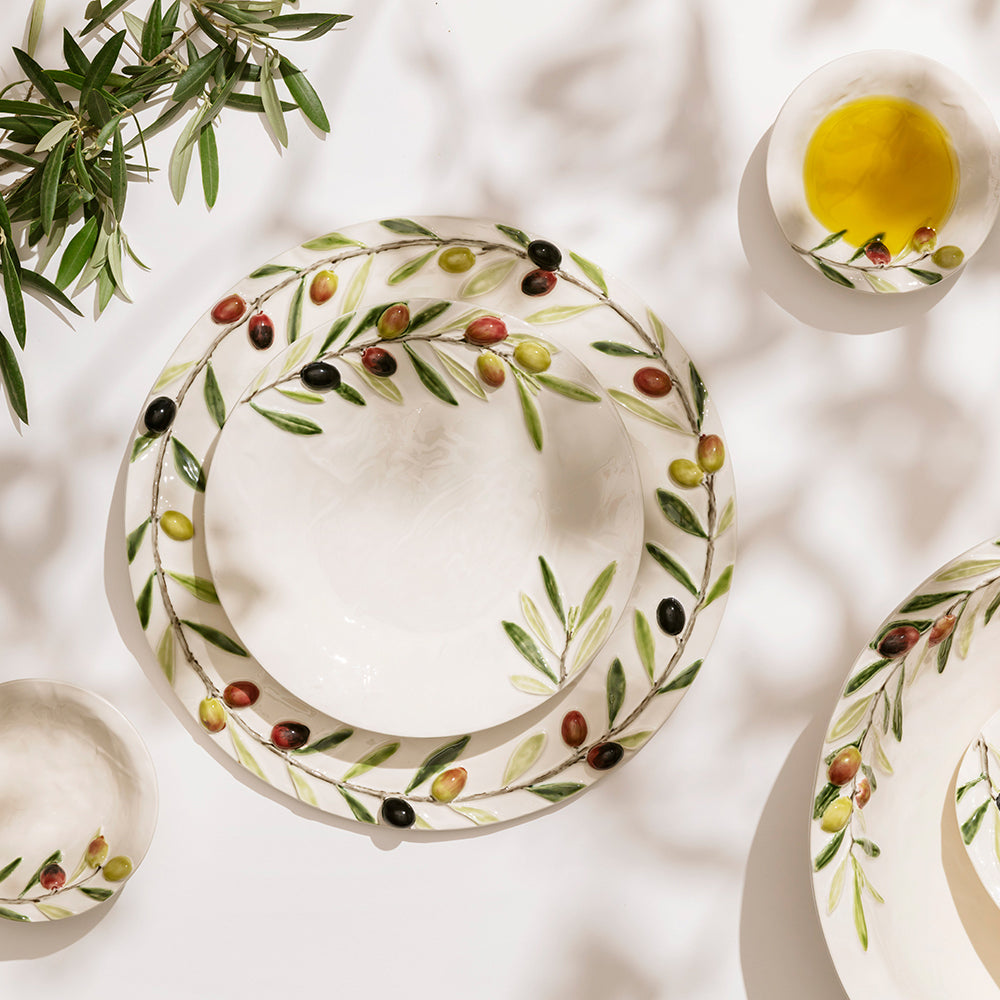 【Bordallo Pinheiro】 ポルトガル ボルダロピニェイロ オリーブ チーズプレート