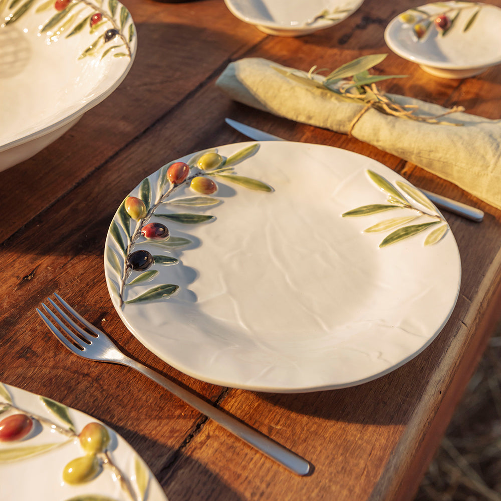 【Bordallo Pinheiro】 ポルトガル ボルダロピニェイロ オリーブ チーズプレート