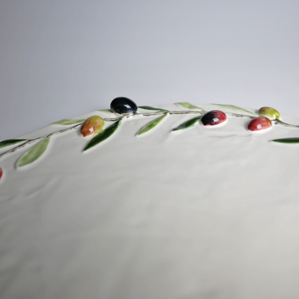 【Bordallo Pinheiro】 ポルトガル ボルダロピニェイロ オリーブ チーズプレート