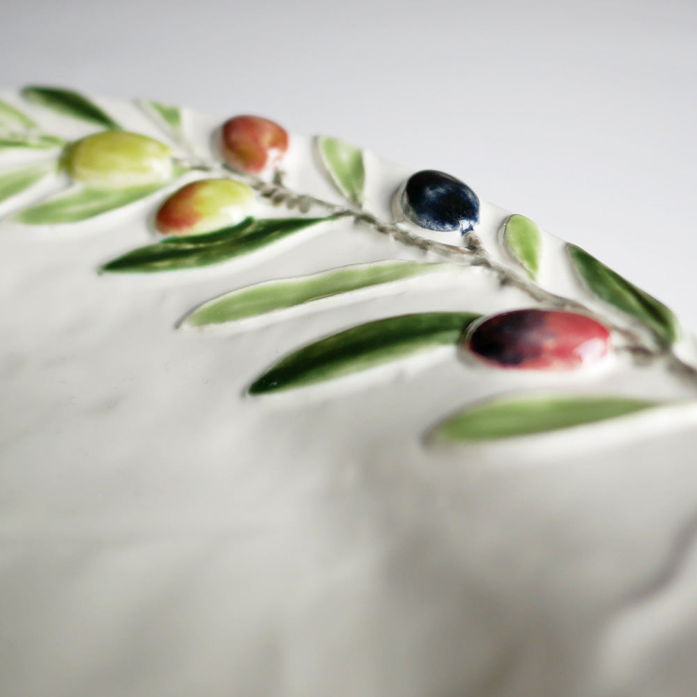 【Bordallo Pinheiro】 ポルトガル ボルダロピニェイロ オリーブ ディナープレート