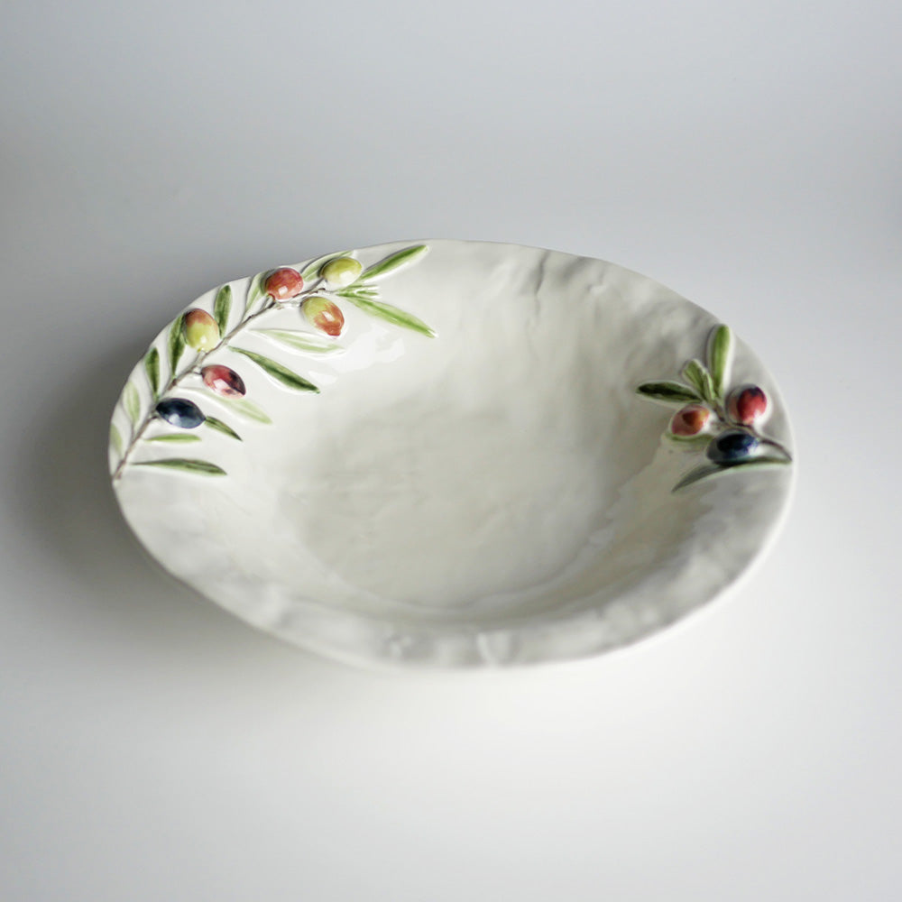 【Bordallo Pinheiro】 ポルトガル ボルダロピニェイロ オリーブ パスタプレート