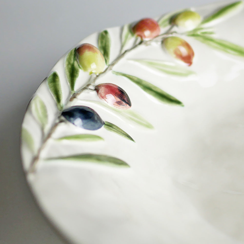 【Bordallo Pinheiro】 ポルトガル ボルダロピニェイロ オリーブ パスタプレート