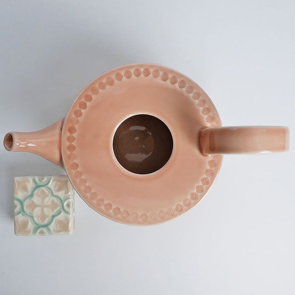 【Bordallo Pinheiro】 ポルトガル ボルダロピニェイロ ルアノヴァ ティーポット