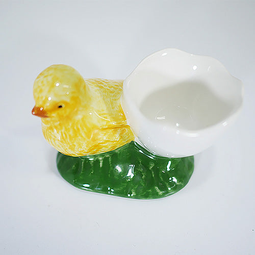 【Bordallo Pinheiro】 ポルトガル ボルダロピニェイロ ひよこ エッグカップ