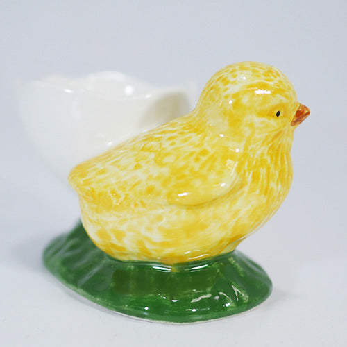 【Bordallo Pinheiro】 ポルトガル ボルダロピニェイロ ひよこ エッグカップ