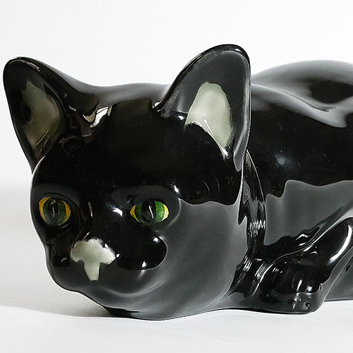 【Bordallo Pinheiro】 ポルトガル ボルダロピニェイロ ハンティングキャット オーナメント