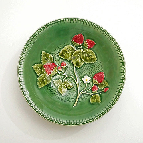 【Bordallo Pinheiro】 ポルトガル ボルダロピニェイロ ストロベリー ボウル