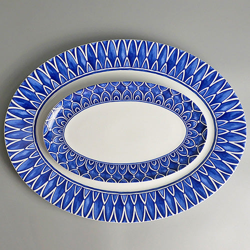 ヴィスタアレグレ アジュール オーバルラージプラッター