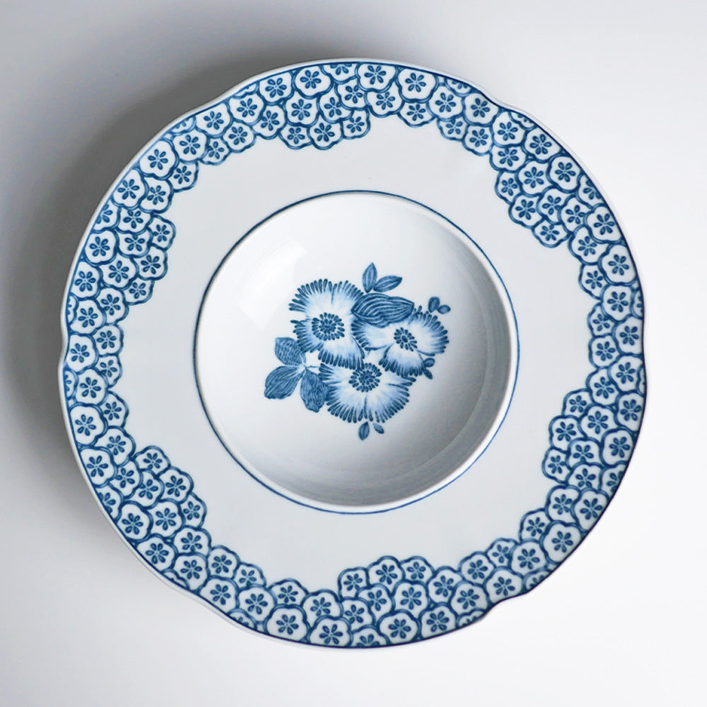 ヴィスタアレグレ コラリーナ ブルー スーププレート