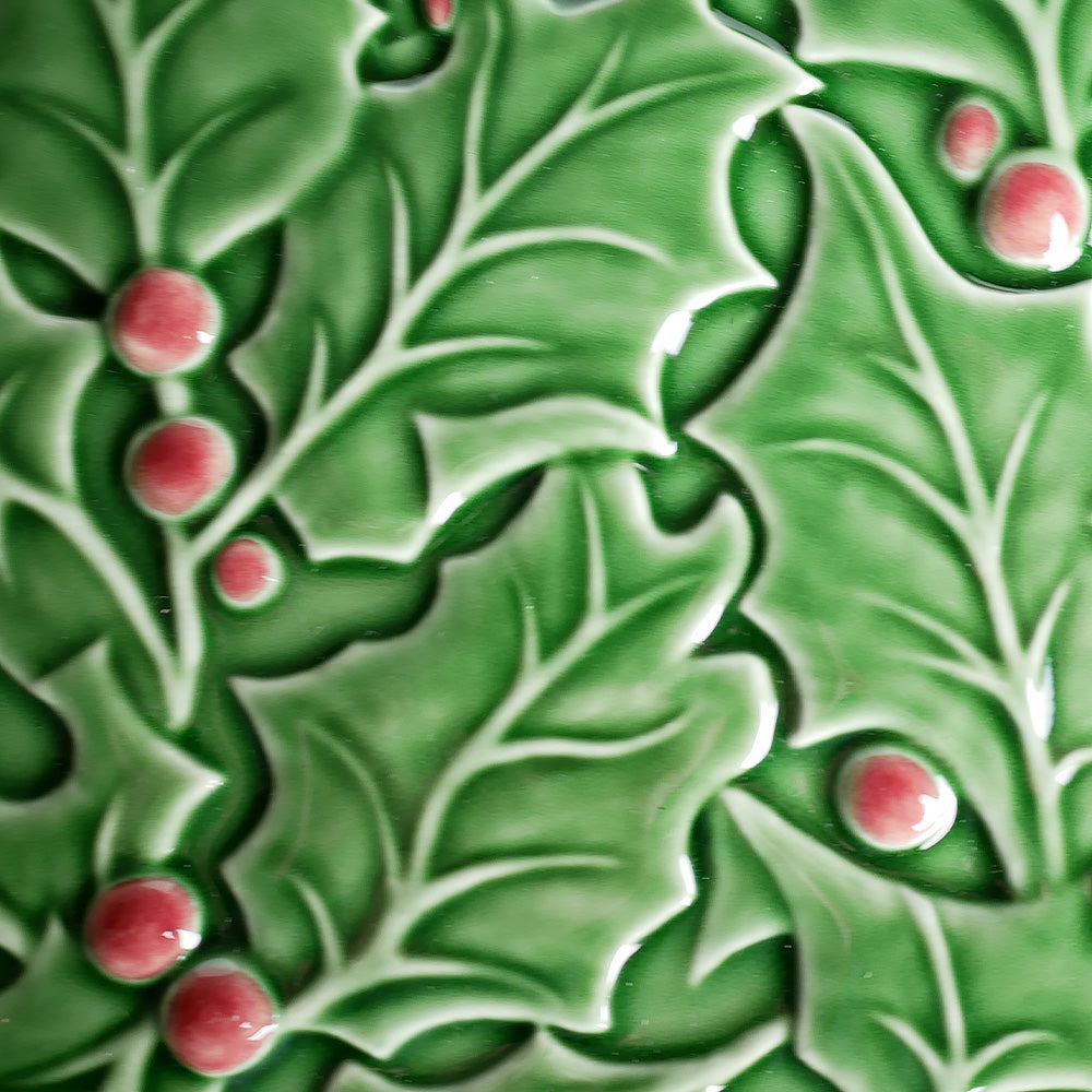 【Bordallo Pinheiro】　ポルトガル　ボルダロピニェイロ　ホーリー　ケーキプレート