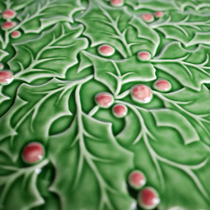 【Bordallo Pinheiro】　ポルトガル　ボルダロピニェイロ　ホーリー　ケーキプレート