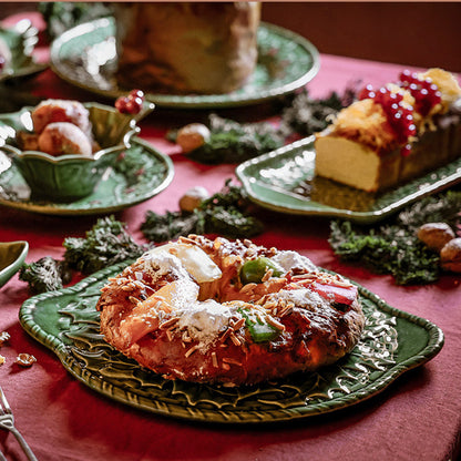 【Bordallo Pinheiro】　ポルトガル　ボルダロピニェイロ　ホーリー　ケーキプレート