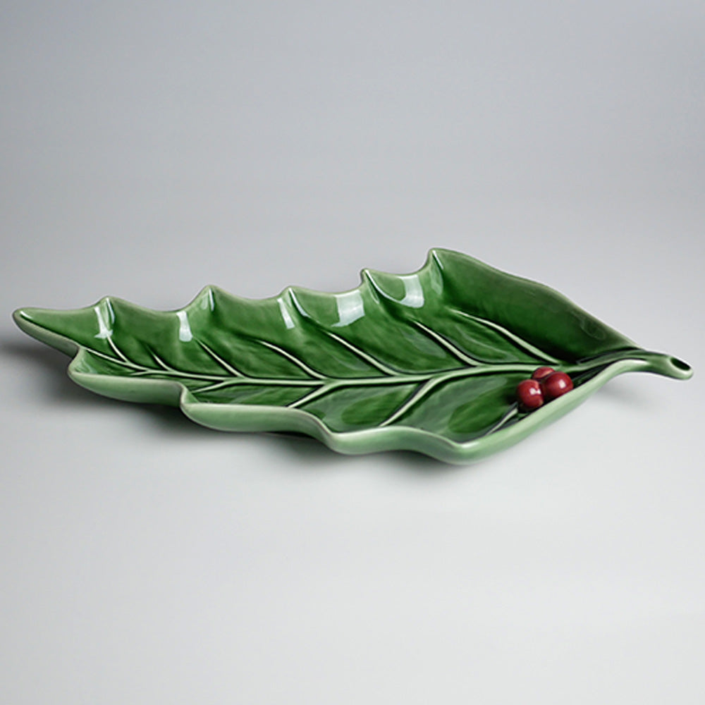 【Bordallo Pinheiro】　ポルトガル　ボルダロピニェイロ　ホーリー　ラージリーフ