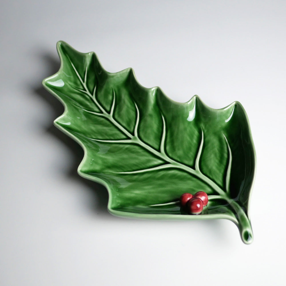 【Bordallo Pinheiro】　ポルトガル　ボルダロピニェイロ　ホーリー　ラージリーフ