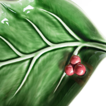 【Bordallo Pinheiro】　ポルトガル　ボルダロピニェイロ　ホーリー　ラージリーフ