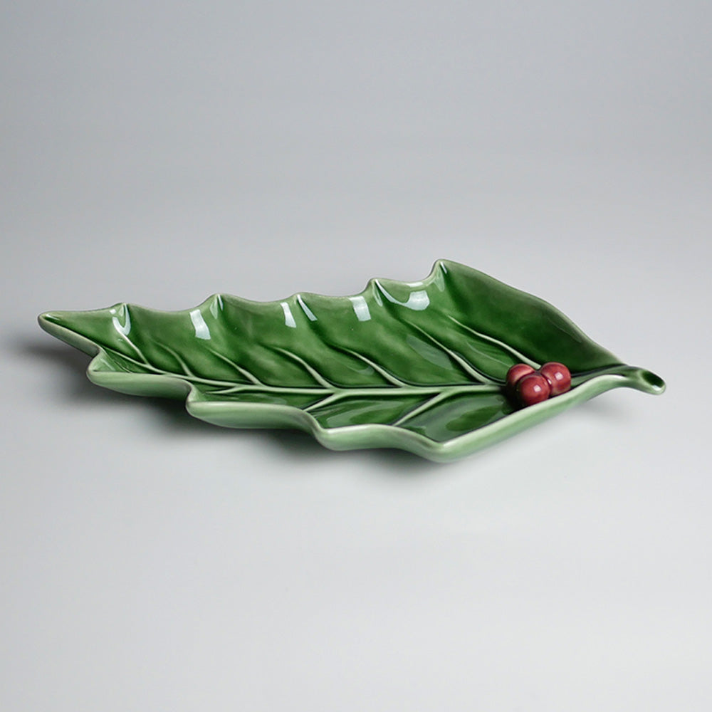 【Bordallo Pinheiro】　ポルトガル　ボルダロピニェイロ　ホーリー　スモールリーフ