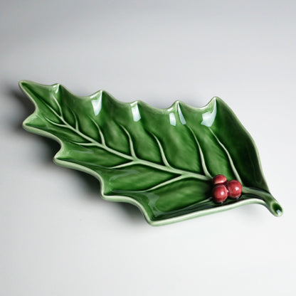 【Bordallo Pinheiro】　ポルトガル　ボルダロピニェイロ　ホーリー　スモールリーフ