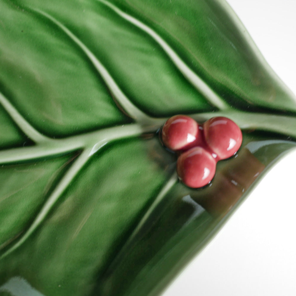 【Bordallo Pinheiro】　ポルトガル　ボルダロピニェイロ　ホーリー　スモールリーフ