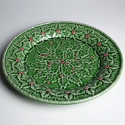 【Bordallo Pinheiro】　ポルトガル　ボルダロピニェイロ　ホーリー　チャージャープレート