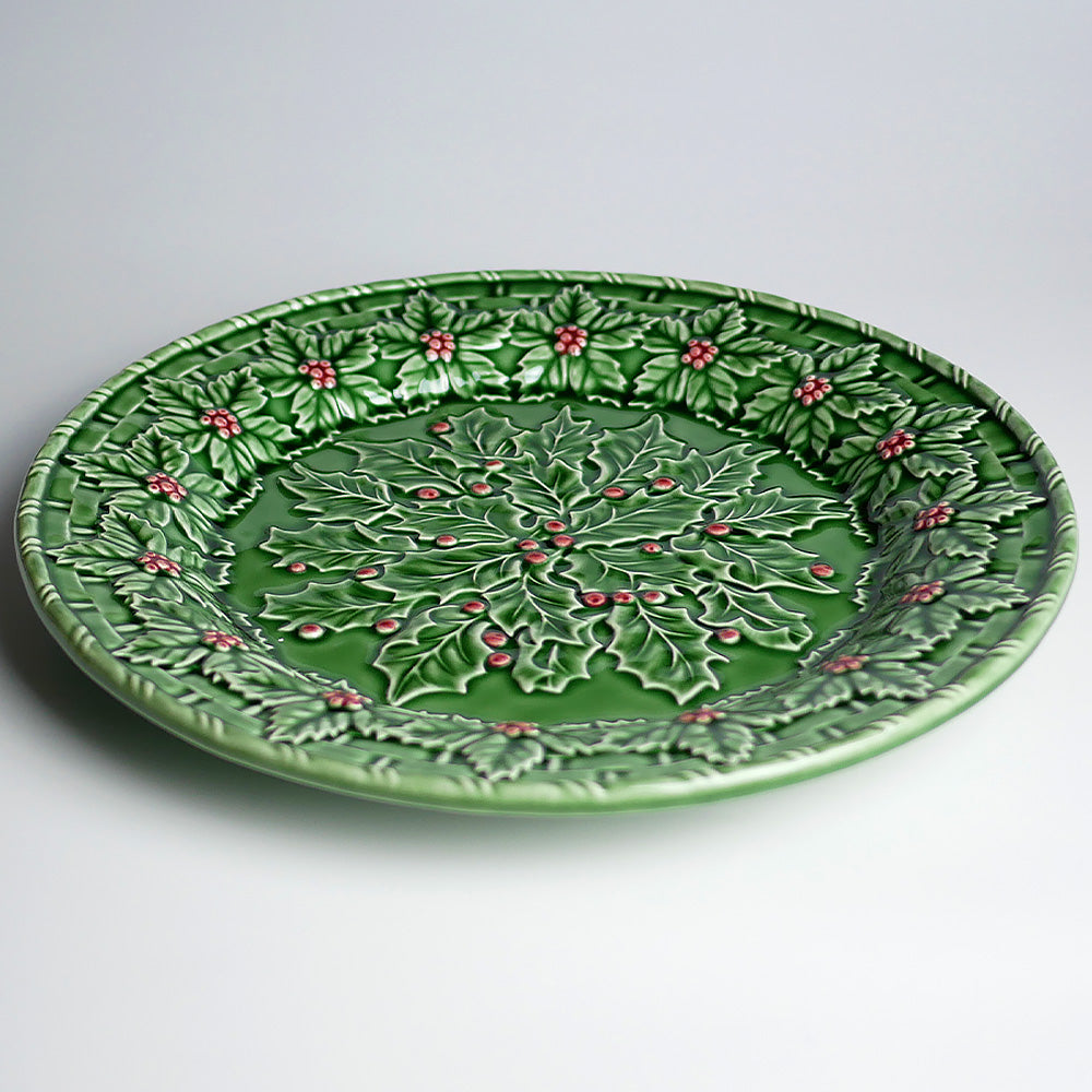 【Bordallo Pinheiro】　ポルトガル　ボルダロピニェイロ　ホーリー　チャージャープレート