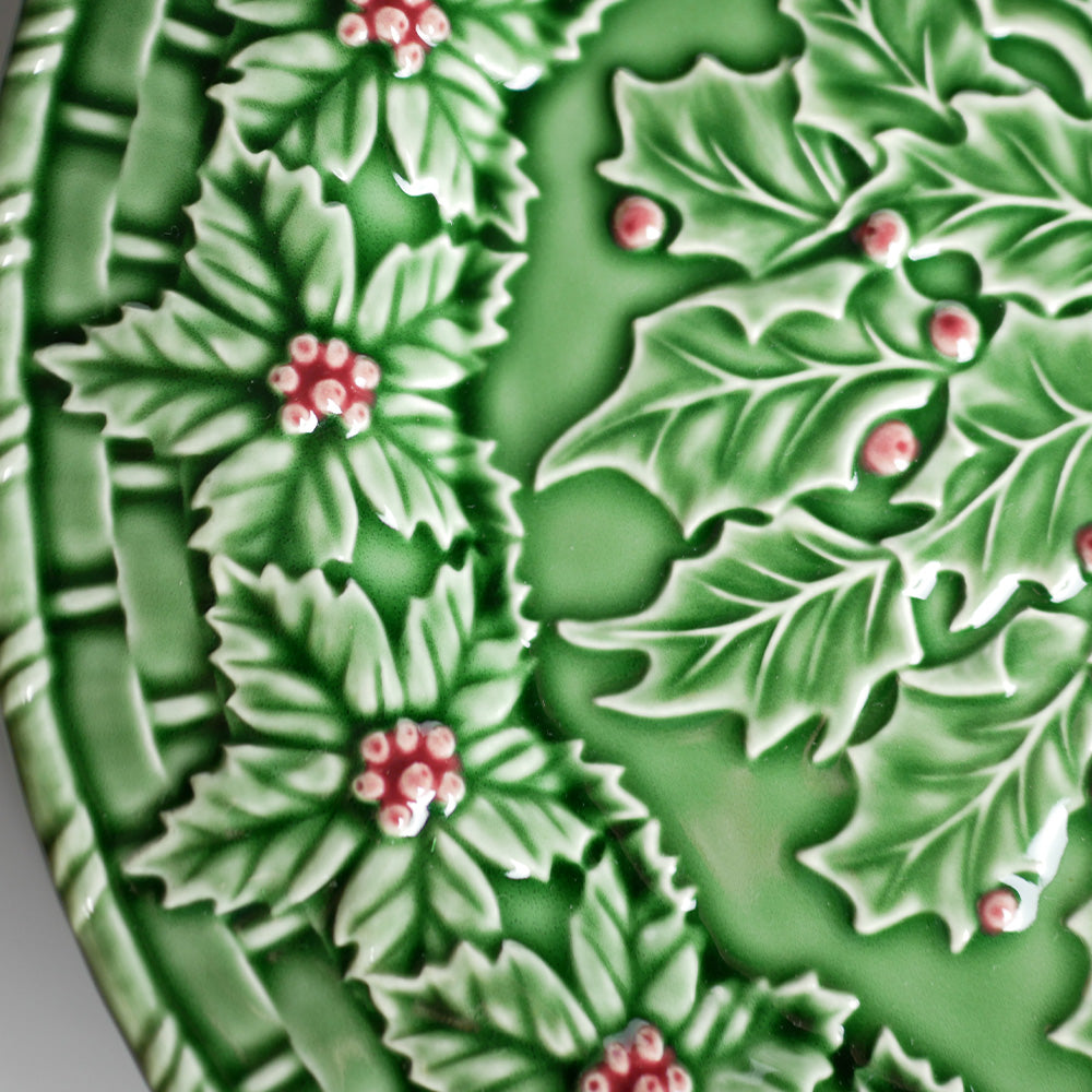 【Bordallo Pinheiro】　ポルトガル　ボルダロピニェイロ　ホーリー　チャージャープレート