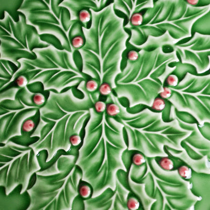 【Bordallo Pinheiro】　ポルトガル　ボルダロピニェイロ　ホーリー　チャージャープレート