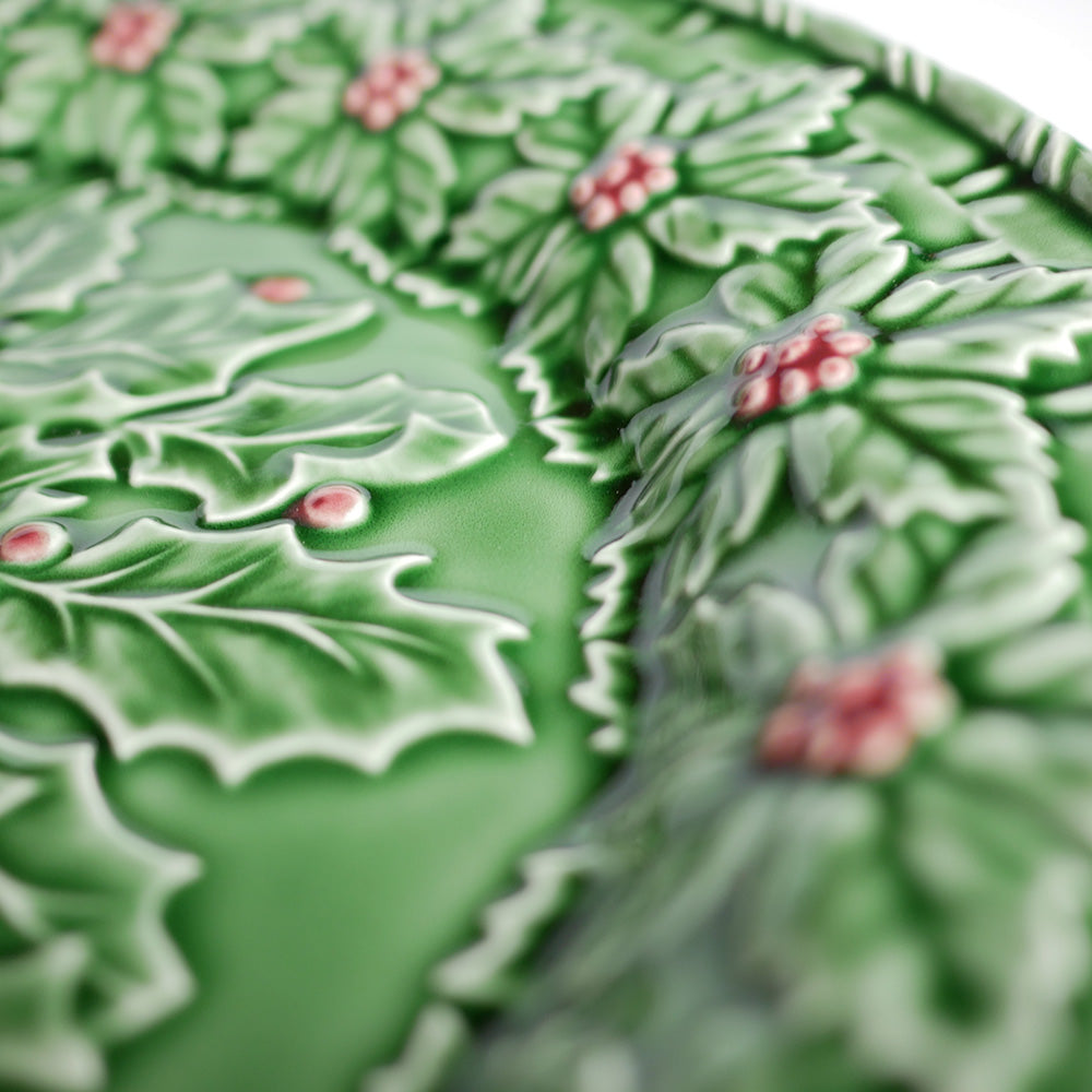 【Bordallo Pinheiro】　ポルトガル　ボルダロピニェイロ　ホーリー　チャージャープレート