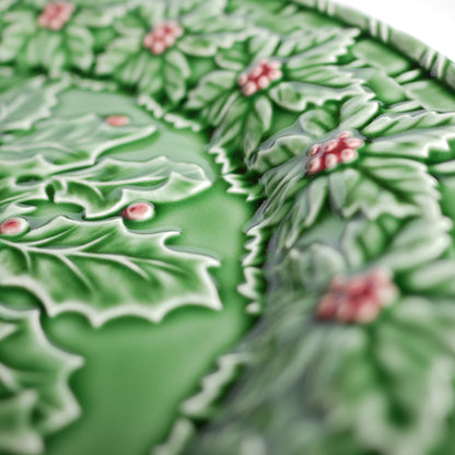 【Bordallo Pinheiro】　ポルトガル　ボルダロピニェイロ　ホーリー　チャージャープレート