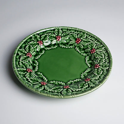 【Bordallo Pinheiro】　ポルトガル　ボルダロピニェイロ　ホーリー　デザートプレート