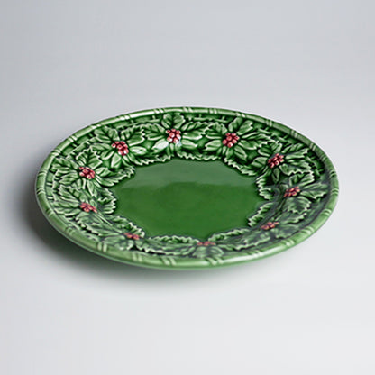 【Bordallo Pinheiro】　ポルトガル　ボルダロピニェイロ　ホーリー　デザートプレート