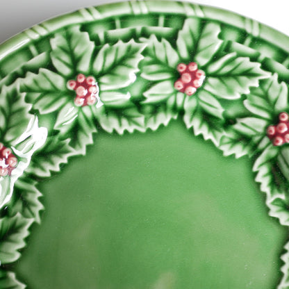 【Bordallo Pinheiro】　ポルトガル　ボルダロピニェイロ　ホーリー　デザートプレート