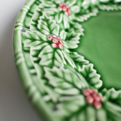 【Bordallo Pinheiro】　ポルトガル　ボルダロピニェイロ　ホーリー　デザートプレート