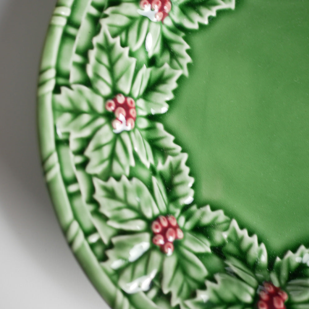 【Bordallo Pinheiro】　ポルトガル　ボルダロピニェイロ　ホーリー　デザートプレート