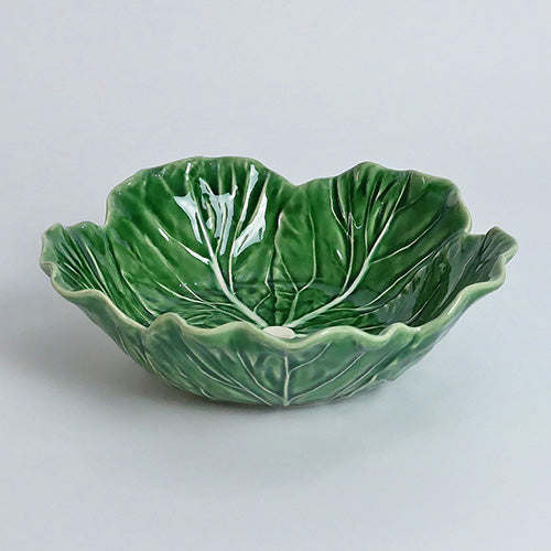 【Bordallo Pinheiro】　ポルトガル　ボルダロピニェイロ　キャベツ　サラダボウル