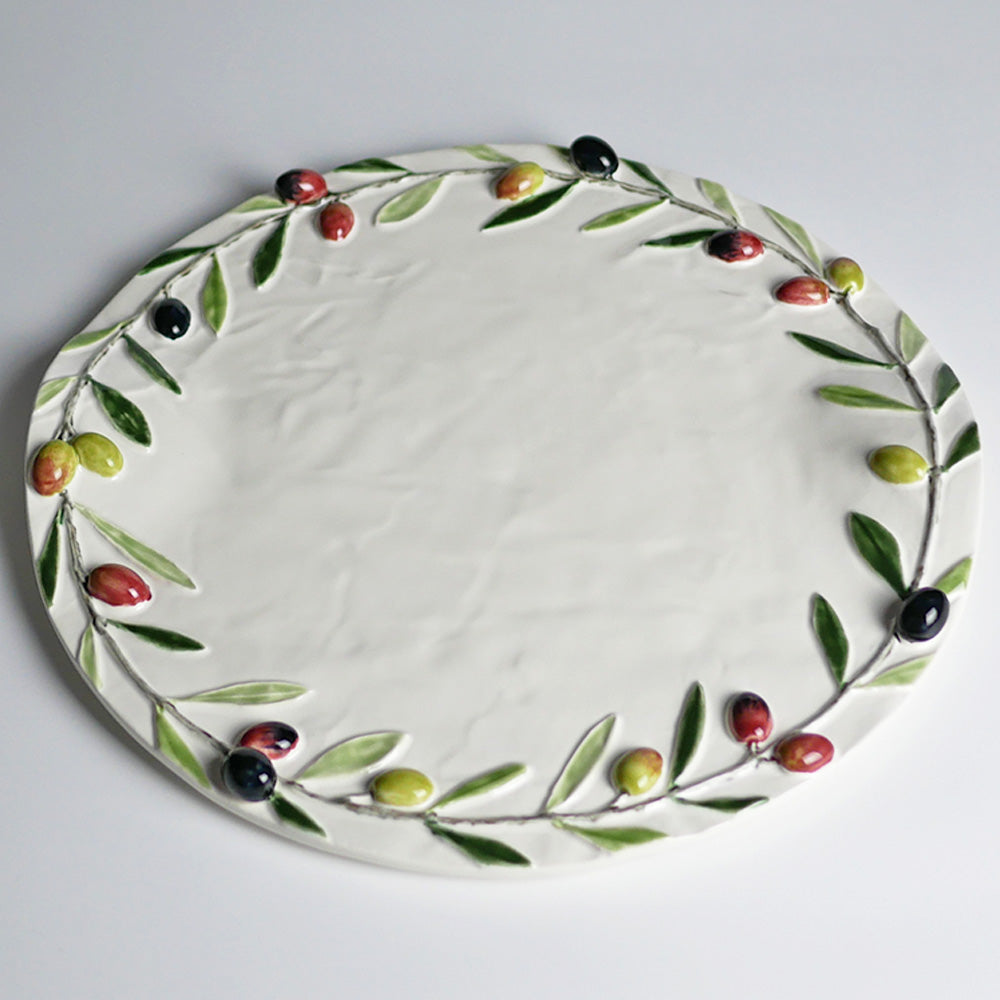 【Bordallo Pinheiro】　ポルトガル　ボルダロピニェイロ　オリーブ　チーズプレート