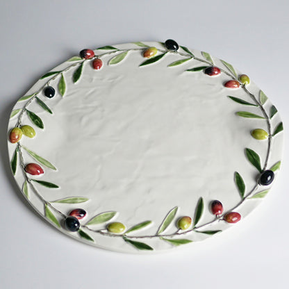 【Bordallo Pinheiro】　ポルトガル　ボルダロピニェイロ　オリーブ　チーズプレート