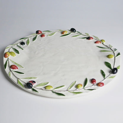 【Bordallo Pinheiro】　ポルトガル　ボルダロピニェイロ　オリーブ　チーズプレート