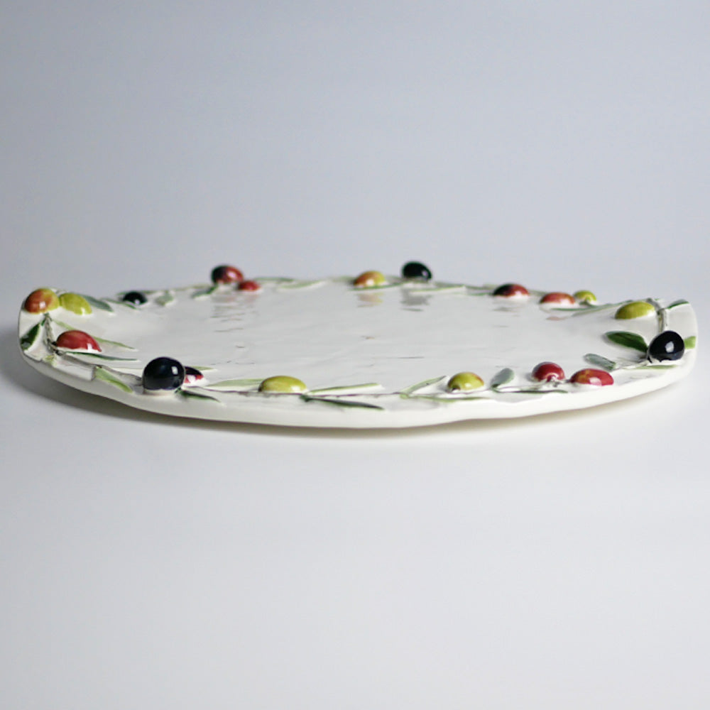 【Bordallo Pinheiro】　ポルトガル　ボルダロピニェイロ　オリーブ　チーズプレート