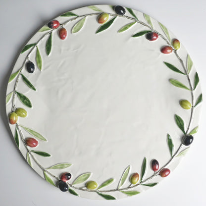 【Bordallo Pinheiro】　ポルトガル　ボルダロピニェイロ　オリーブ　チーズプレート