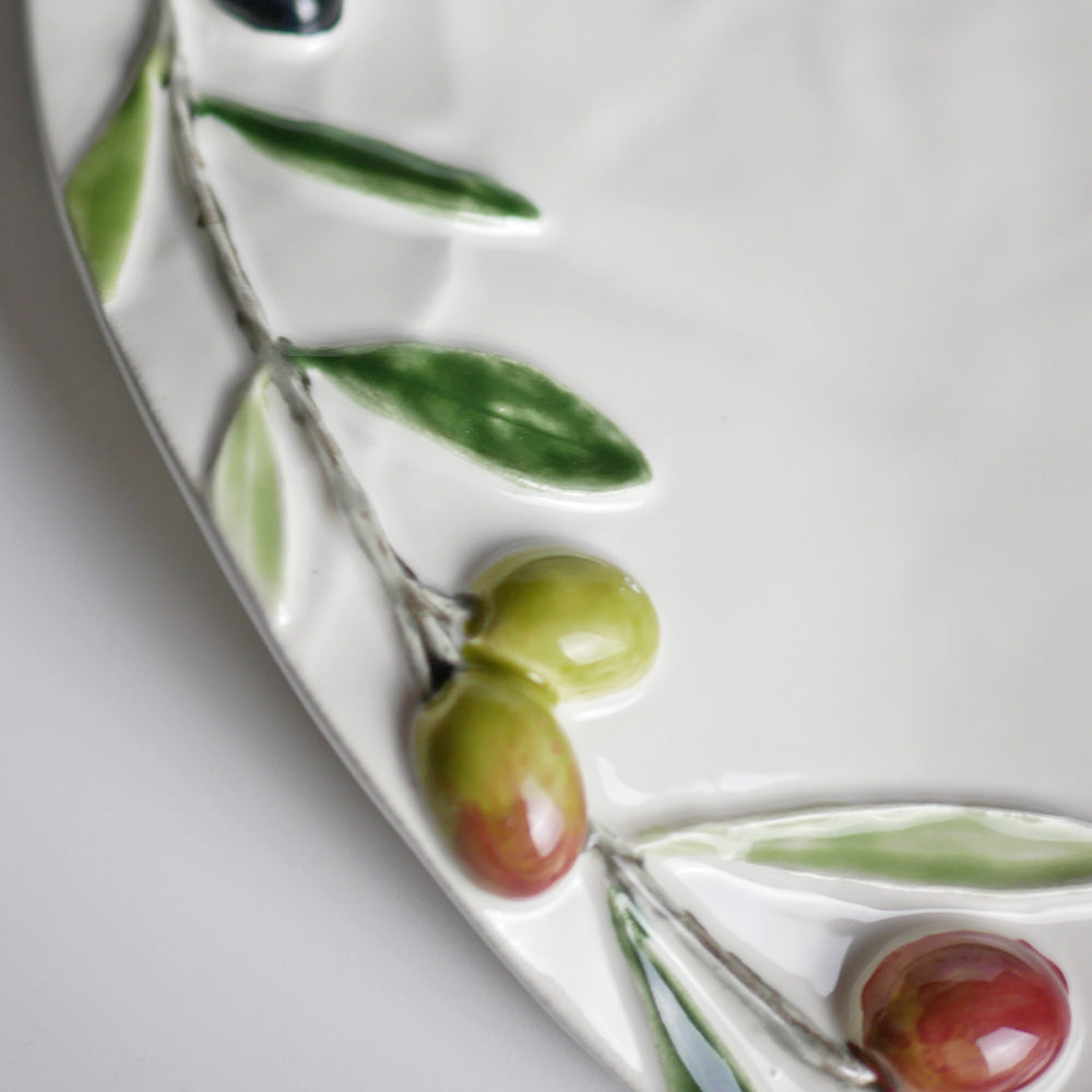 【Bordallo Pinheiro】　ポルトガル　ボルダロピニェイロ　オリーブ　チーズプレート