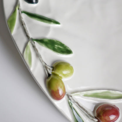 【Bordallo Pinheiro】　ポルトガル　ボルダロピニェイロ　オリーブ　チーズプレート