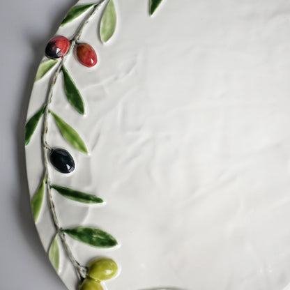 【Bordallo Pinheiro】　ポルトガル　ボルダロピニェイロ　オリーブ　チーズプレート