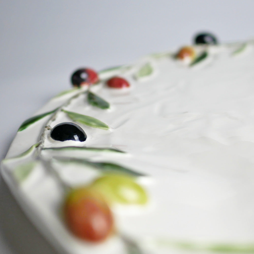 【Bordallo Pinheiro】　ポルトガル　ボルダロピニェイロ　オリーブ　チーズプレート