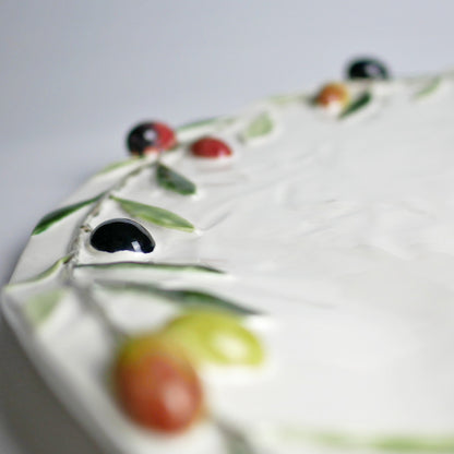 【Bordallo Pinheiro】　ポルトガル　ボルダロピニェイロ　オリーブ　チーズプレート