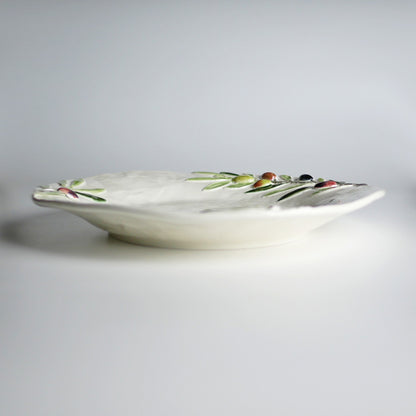 【Bordallo Pinheiro】　ポルトガル　ボルダロピニェイロ　オリーブ　ディナープレート