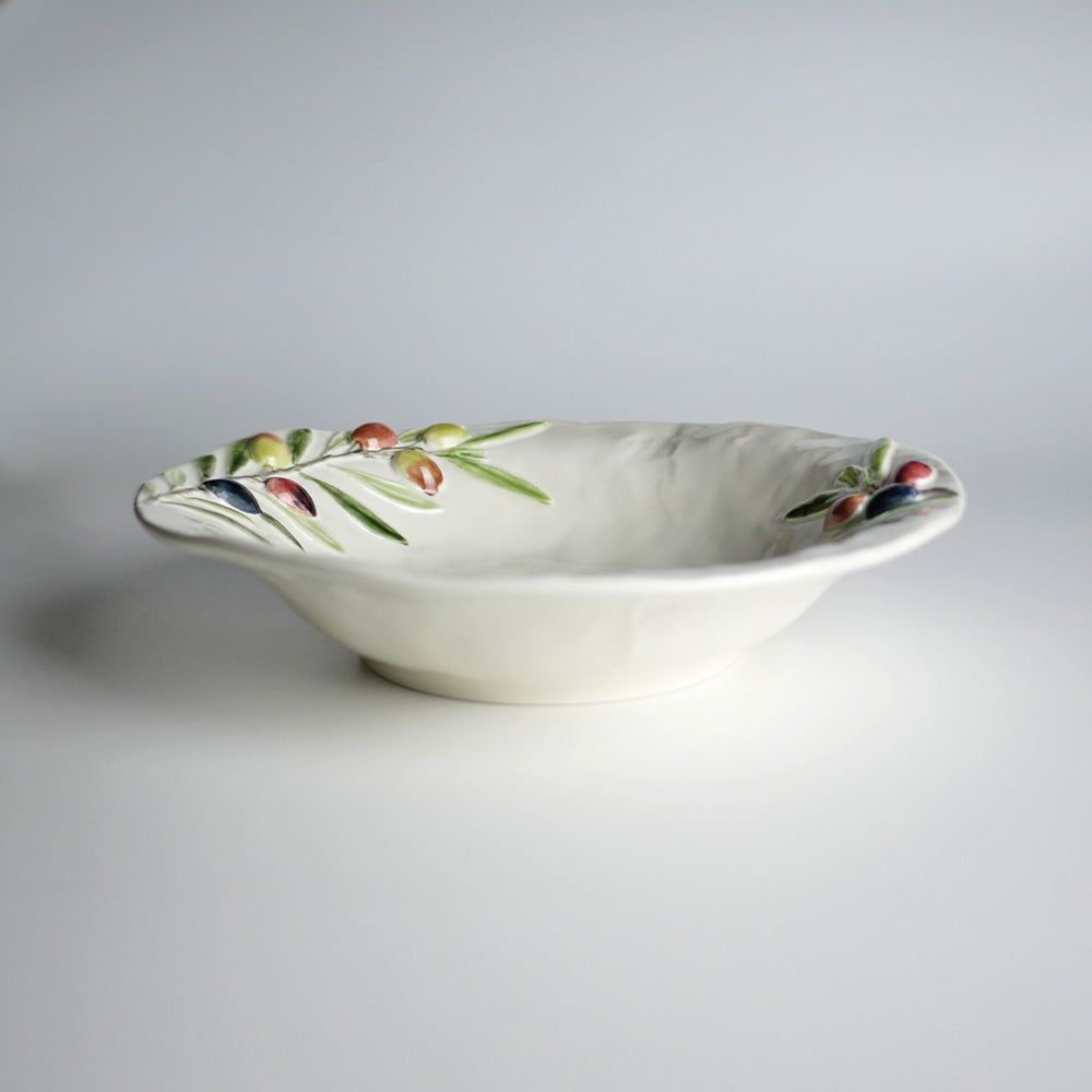 【Bordallo Pinheiro】　ポルトガル　ボルダロピニェイロ　オリーブ　パスタプレート