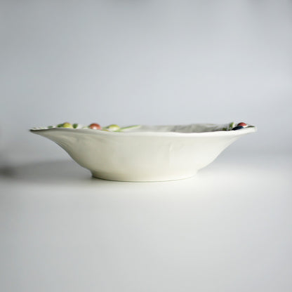 【Bordallo Pinheiro】　ポルトガル　ボルダロピニェイロ　オリーブ　パスタプレート