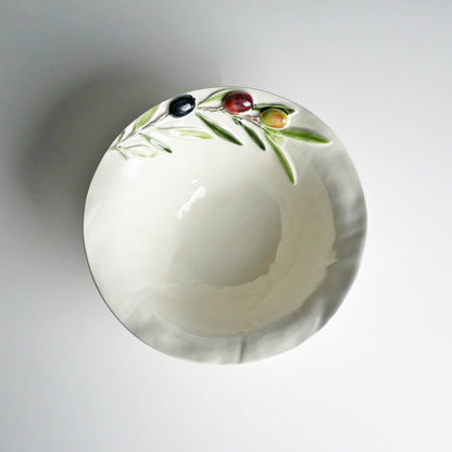 【Bordallo Pinheiro】　ポルトガル　ボルダロピニェイロ　オリーブ　ボウル